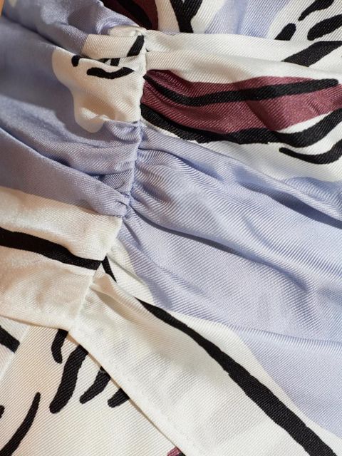 Tory Burch draped midi dress - Blue