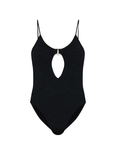 Bond-eye ring detail swimsuit - Black - zdjęcie produktu nr 1