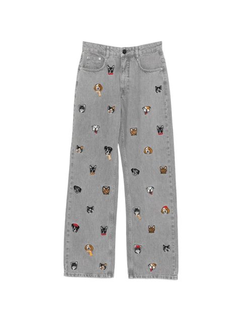 FARM Rio animal-embroidered jeans - Grey - zdjęcie produktu nr 1