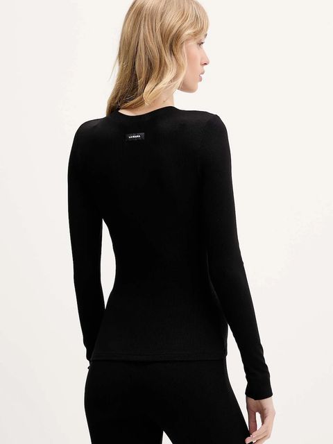 La Mania longsleeve kolor czarny SELF - zdjęcie produktu nr 2