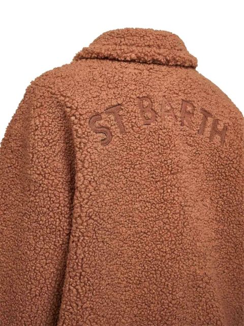 MC2 Saint Barth snap-button embroidered coat - Brown