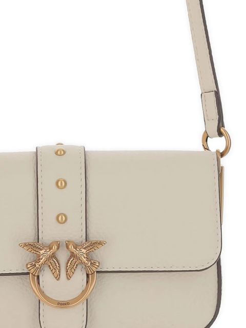 PINKO Classic Love mini crossbody bag - White