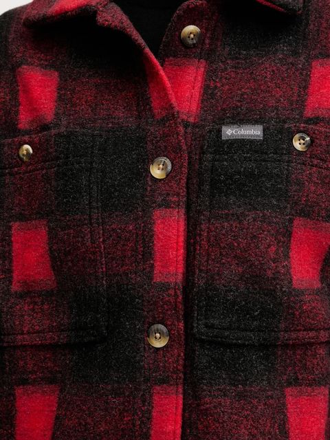 Columbia kurtka koszulowa Wildest Venture kolor czerwony przejściowa 2136171