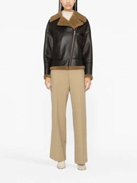 Yves Salomon zip-up leather jacket - Brown - zdjęcie produktu nr 2