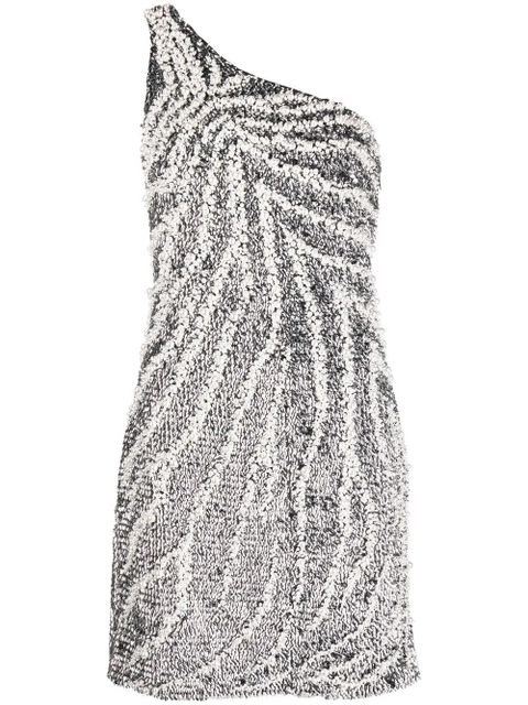 Givenchy one-shoulder embellished mini dress - Silver - zdjęcie produktu nr 1