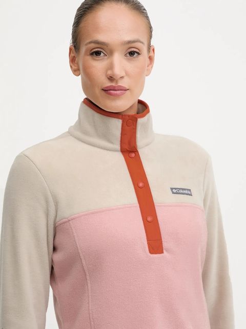 Columbia bluza sportowa Benton Springs kolor beżowy wzorzysta 2085651