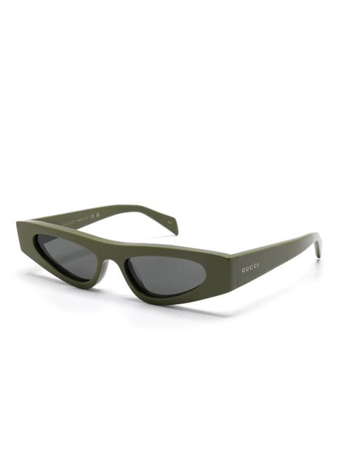 Gucci Eyewear cat-eye sunglasses - Green - zdjęcie produktu nr 2