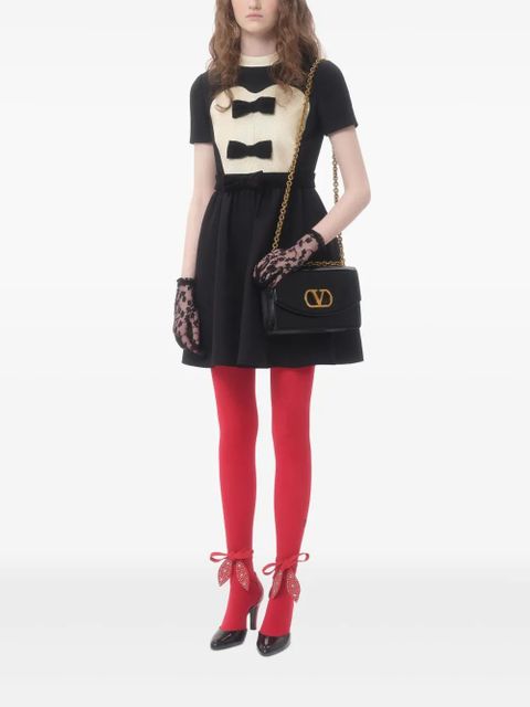 Valentino Garavani Crepe Couture bow-detail mini dress - Black