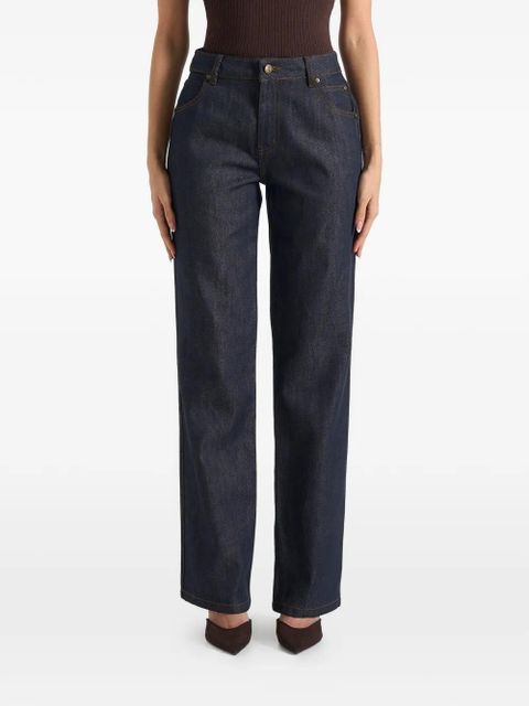 Manière De Voir contrast-stitch jeans - Blue - zdjęcie produktu nr 1