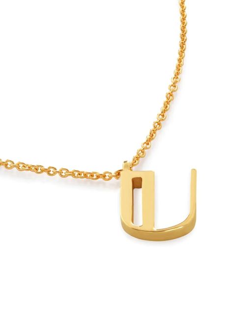 Monica Vinader Alphabet U necklace - Gold - zdjęcie produktu nr 1