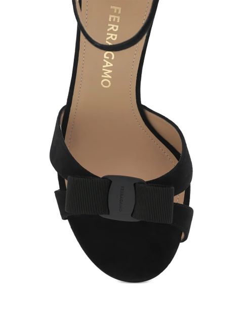 Ferragamo ribbon-detail sandals - Black