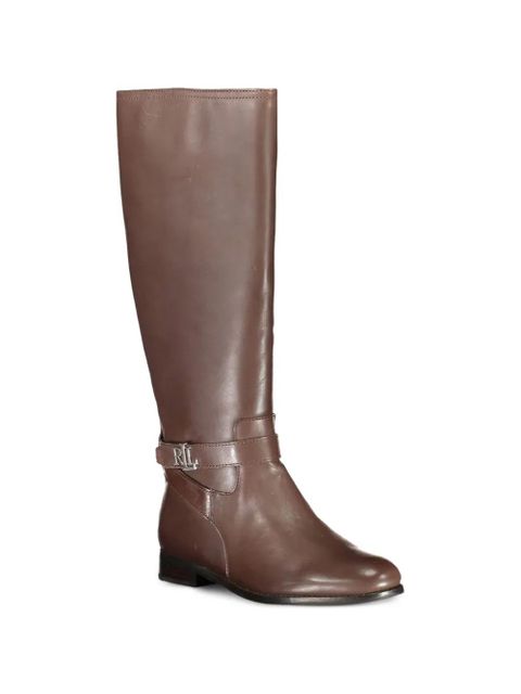 Lauren Ralph Lauren Karina logo-buckle boots - Brown - zdjęcie produktu nr 2