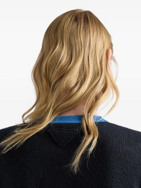 Prada short-sleeve cashmere sweater - Black