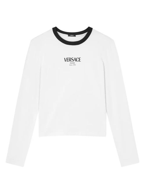 Versace long-sleeved logo-motif top - White - zdjęcie produktu nr 1