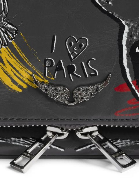 Zadig&Voltaire x Humberto Cruz Rock Nano clutch bag - Black
