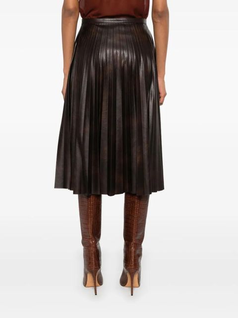 PINKO pleated midi skirt - Brown