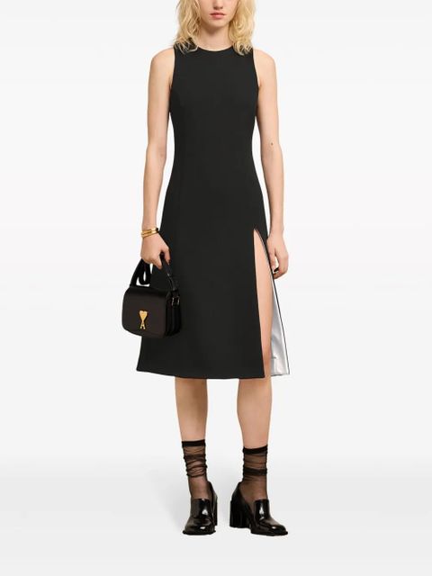 AMI Paris sleeveless virgin-wool midi dress - Black - zdjęcie produktu nr 2