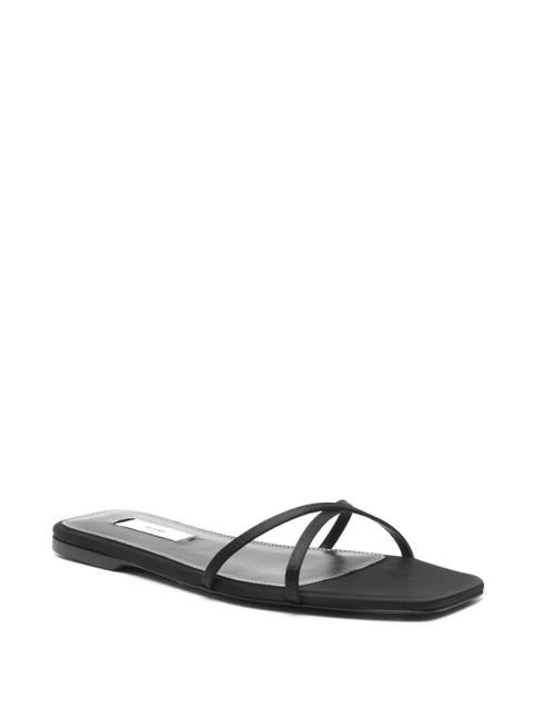 TOTEME satin crossover sandals - Black - zdjęcie produktu nr 2