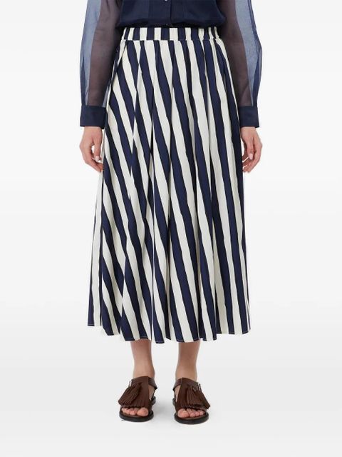 Max Mara striped midi skirt - Blue