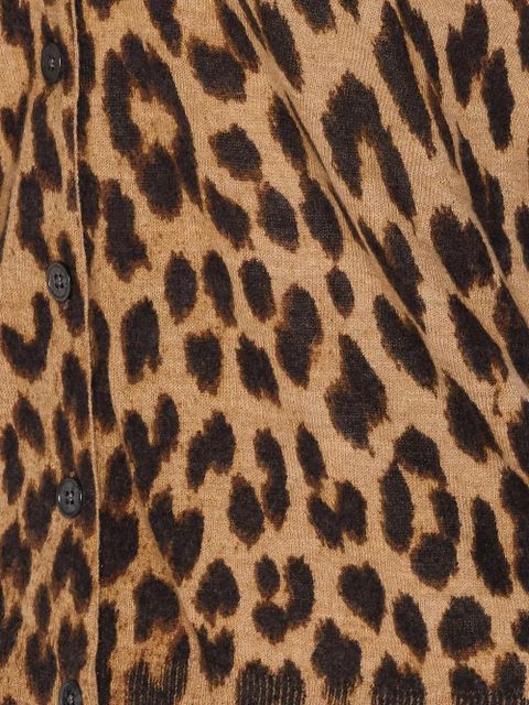 Zadig&Voltaire leopard-print button cardigan - Brown
