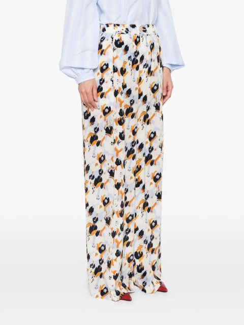 Marni Secret Bouquet trousers - Blue