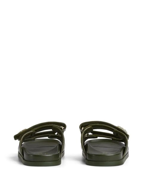 Gucci Double G leather sandals - Green