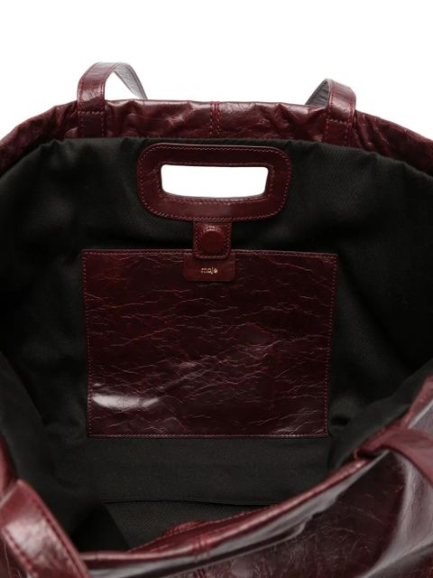 Maje leather tote bag - Red - zdjęcie produktu nr 2