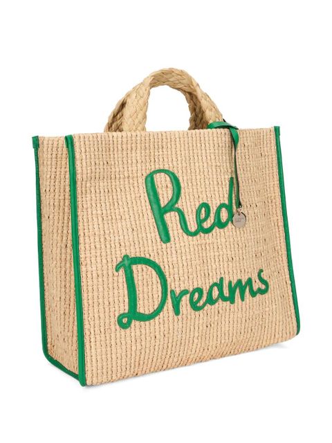 Valentino Garavani braided-handle charm tote bag - Neutrals