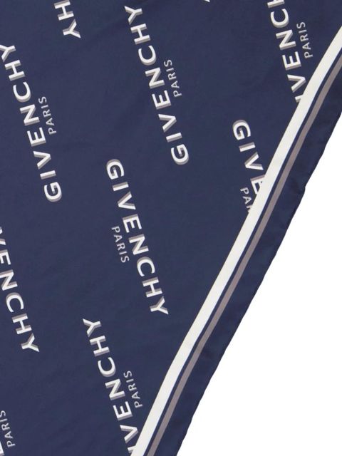 Givenchy logo scarf - Blue