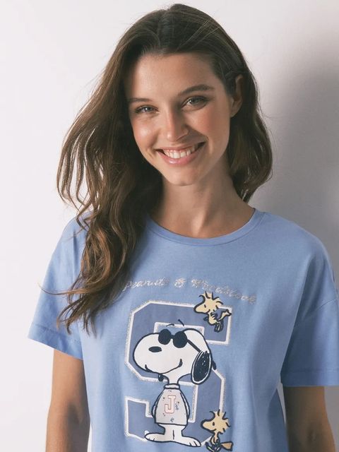 women'secret piżama bawełniana damska kolor niebieski bawełniana 3132145