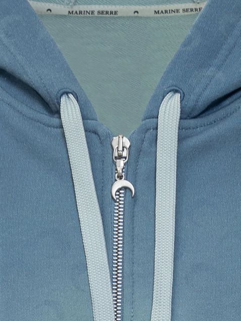 Marine Serre Crescent Moon hoodie - Blue