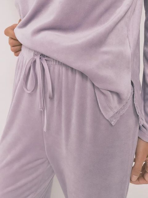 women'secret piżama damska kolor fioletowy 3592436