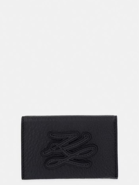 Karl Lagerfeld etui na karty damskie skórzane K/AUTOGRAPH - zdjęcie produktu nr 2