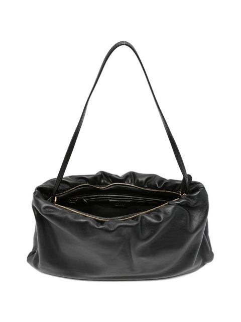 The Row leather shoulder bag - Black
