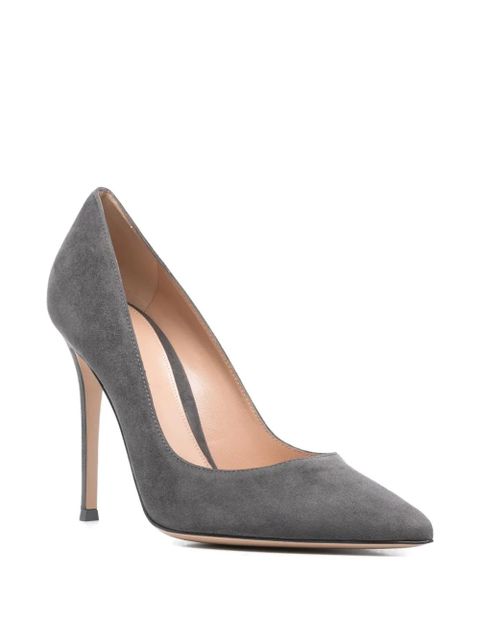 Gianvito Rossi 110mm suede pumps - Grey - zdjęcie produktu nr 2