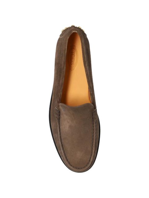 Tod's studded loafers - Brown