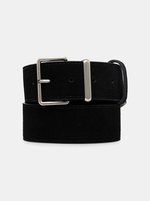 Answear.LAB pasek zamszowy damski kolor czarny - zdjęcie produktu nr 1