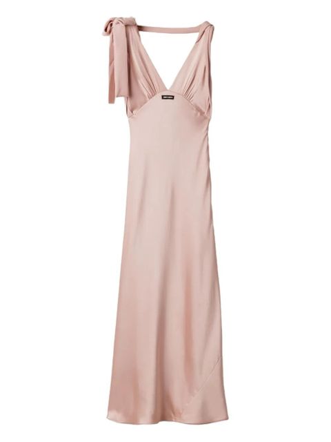 Miu Miu satin maxi dress - Pink - zdjęcie produktu nr 1