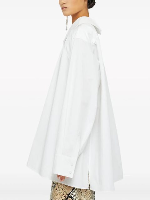 Jil Sander oversized cotton shirt - White