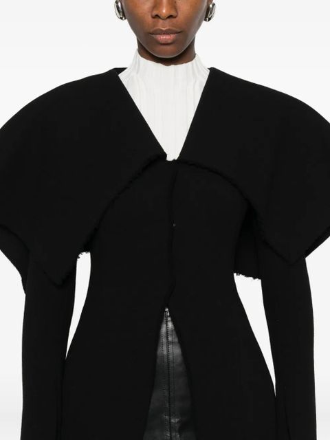 A.W.A.K.E. Mode wide-collar long-sleeve jacket - Black
