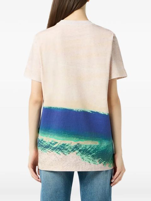 Blumarine print embroidered T-shirt - Neutrals