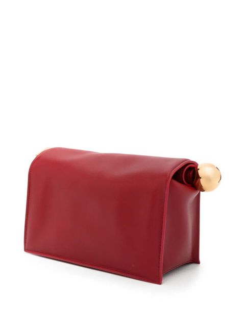 Jacquemus Rond Carré sphere-detail cube-detail clutch bag - Red