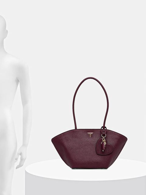 Guess torebka BOLENA kolor bordowy HWZG92 07090