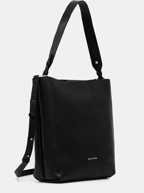 Marc O'Polo torebka skórzana kolor czarny 5000009282 - zdjęcie produktu nr 2