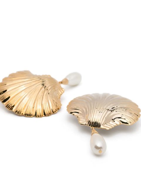 Rowen Rose shell drop earrings - Gold - zdjęcie produktu nr 2