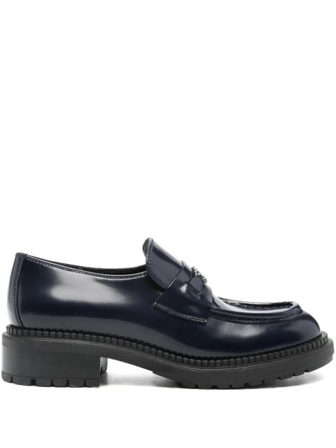 Casadei 40mm round-toe loafers - Blue - zdjęcie produktu nr 1