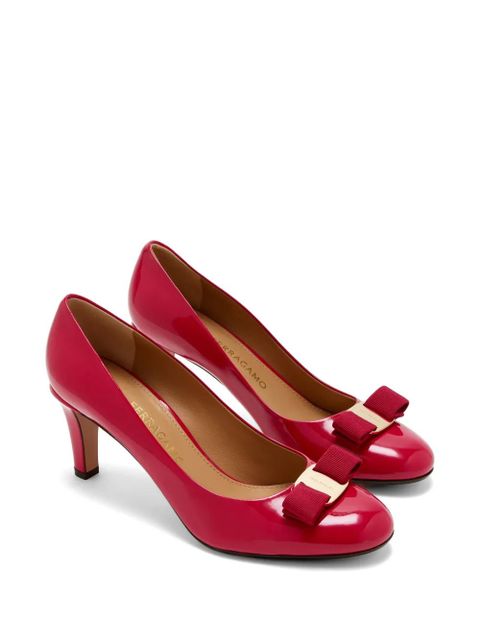 Ferragamo bow-detail pumps - Red - zdjęcie produktu nr 2