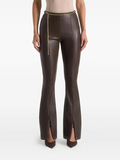 Manière De Voir Ninon chain-detail flare leggings - Brown - zdjęcie produktu nr 2