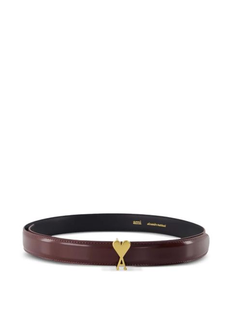 AMI Paris logo-buckle belt - Brown - zdjęcie produktu nr 1
