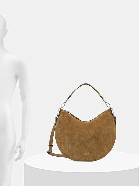 Coccinelle torebka zamszowa COCCINELLESUNUP SUEDE kolor zielony E1 QKG 13 01 01